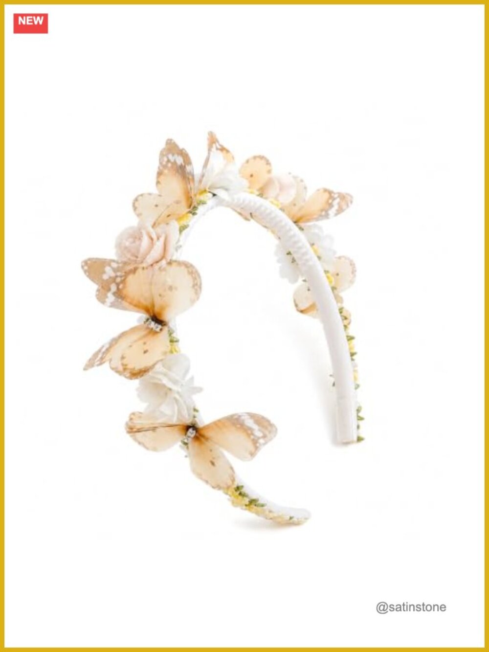 Handmade Mesh Flower Headband Wedding Hair Accessory for Women